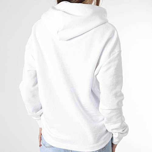 Sweat Capuche Femme Essential Logo 5410 Blanc