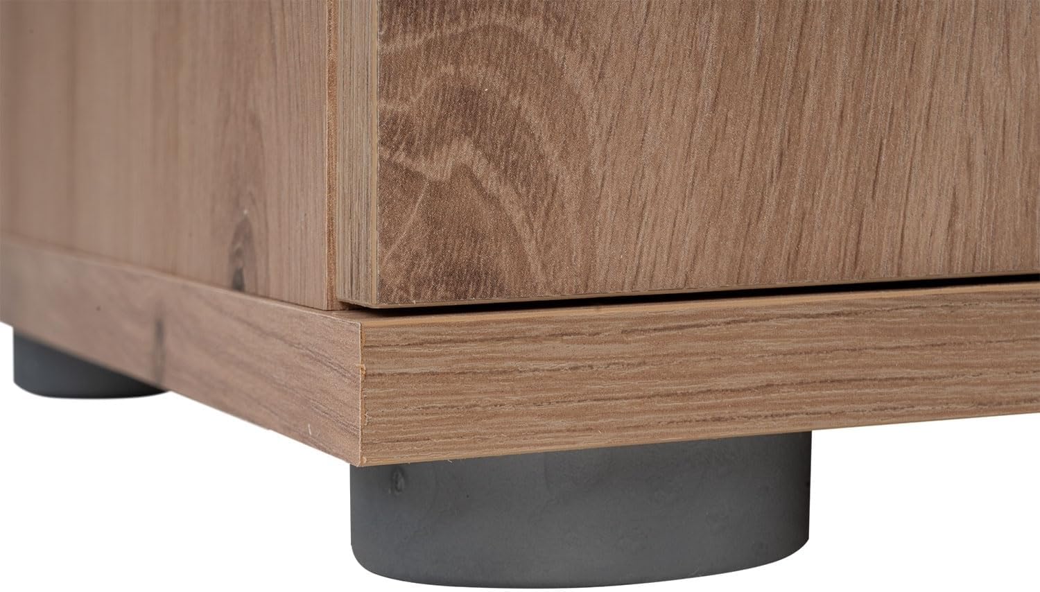 Kommode mit 3 Türen und 2 Schubladen - Artisan Eiche Dekor - 106 cm breit - Sideboard Mehrzweckschrank