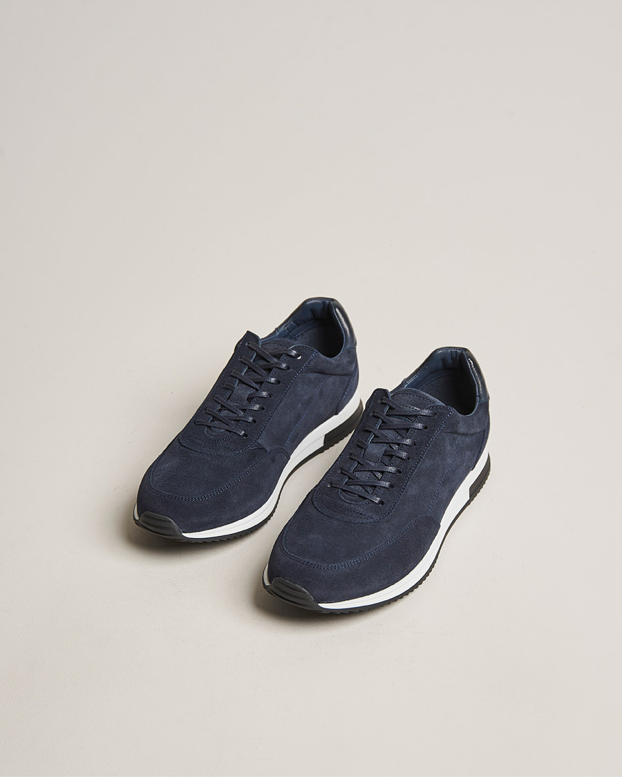 Loake 1880 Bannister Running Sneaker Navy Suede