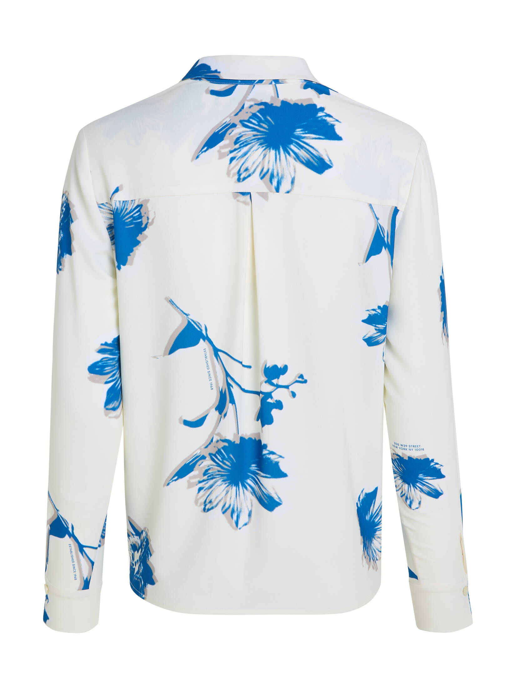 CALVIN KLEIN| Damen Bluse POCKET BLOUSE LONG SLEEVE Langarm