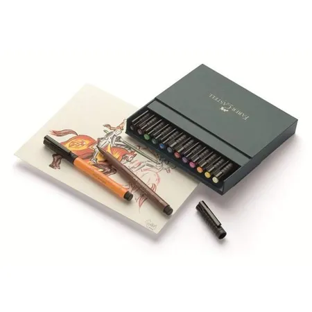 Faber-Castell Tuschestift PITT artist pen, B, 12er Etui
