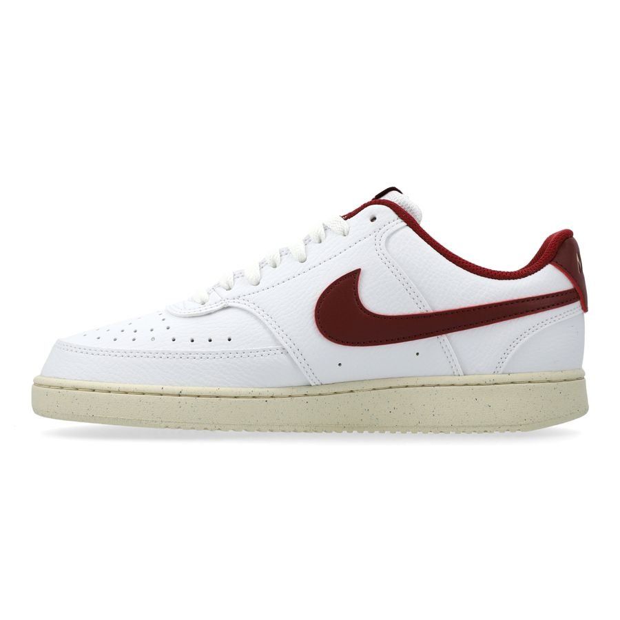 Nike Chaussures Court Vision Low Next Nature - Blanc/Bordeaux Femme