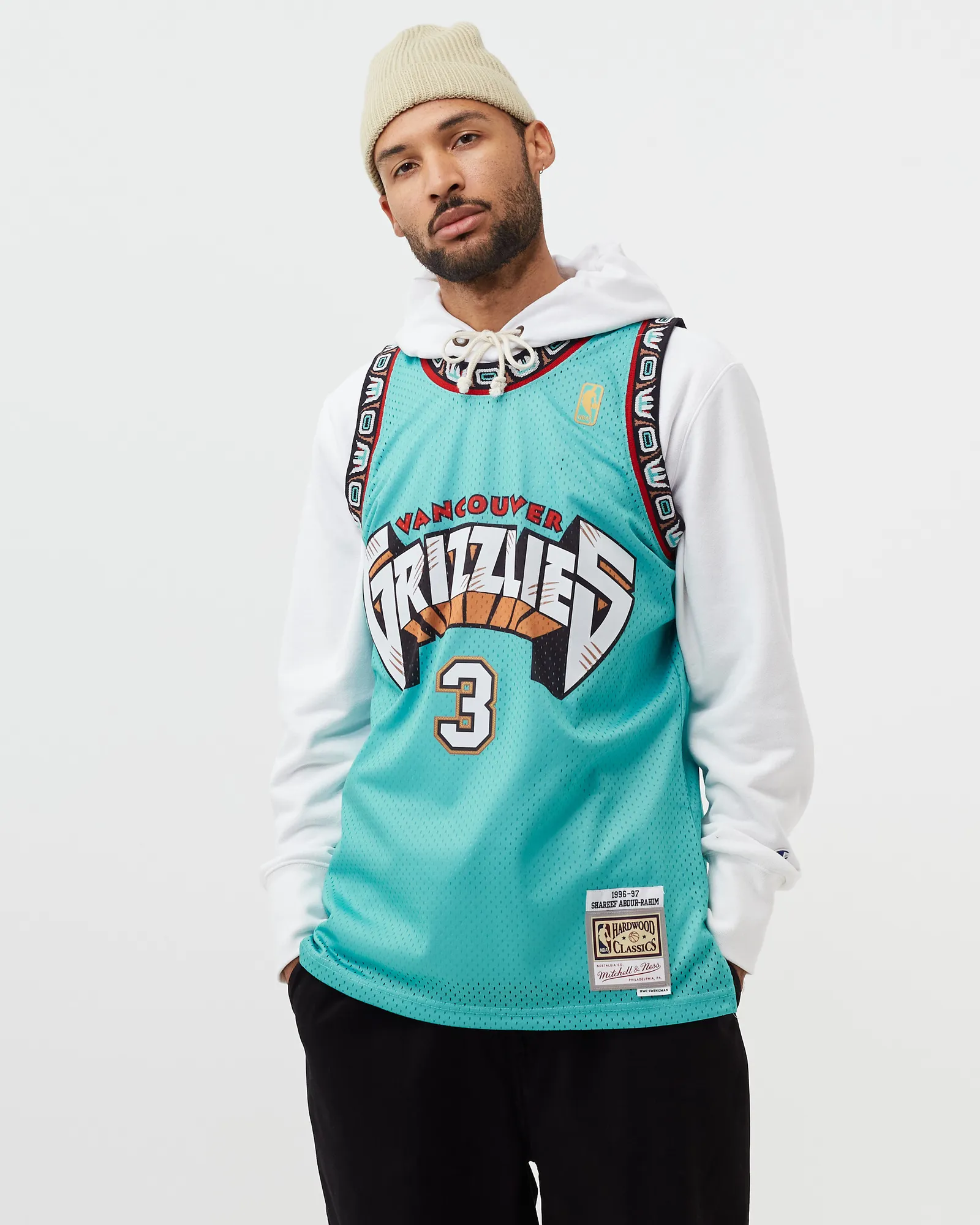 Mitchell & Ness NBA SWINGMAN JERSEY VONCOUVER GRIZZLIES ROAD 1996-97 SHAREEF ABDUR-RAHIM #3