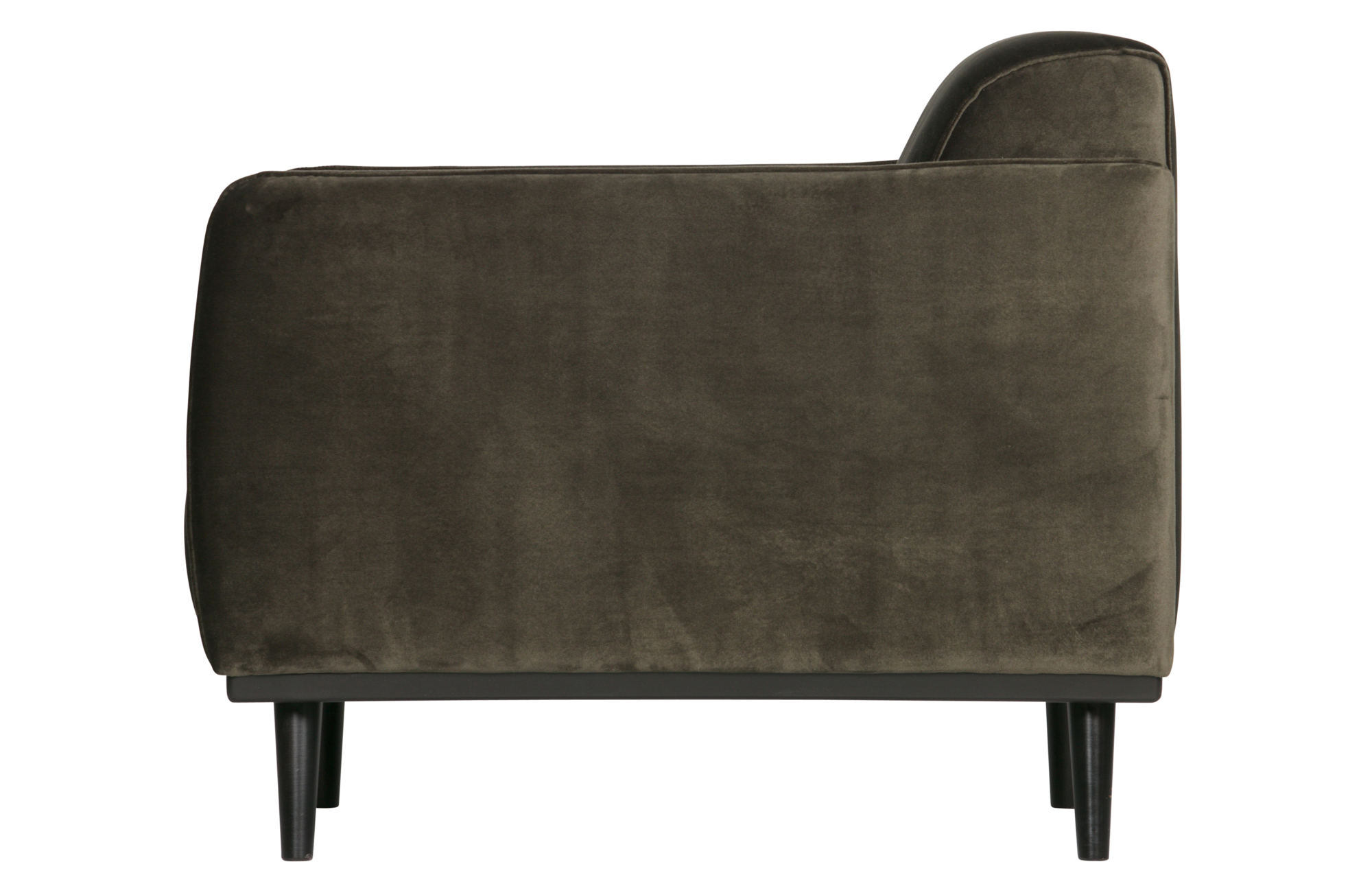 Fauteuil Statement met arm fluweel - Warm Groen