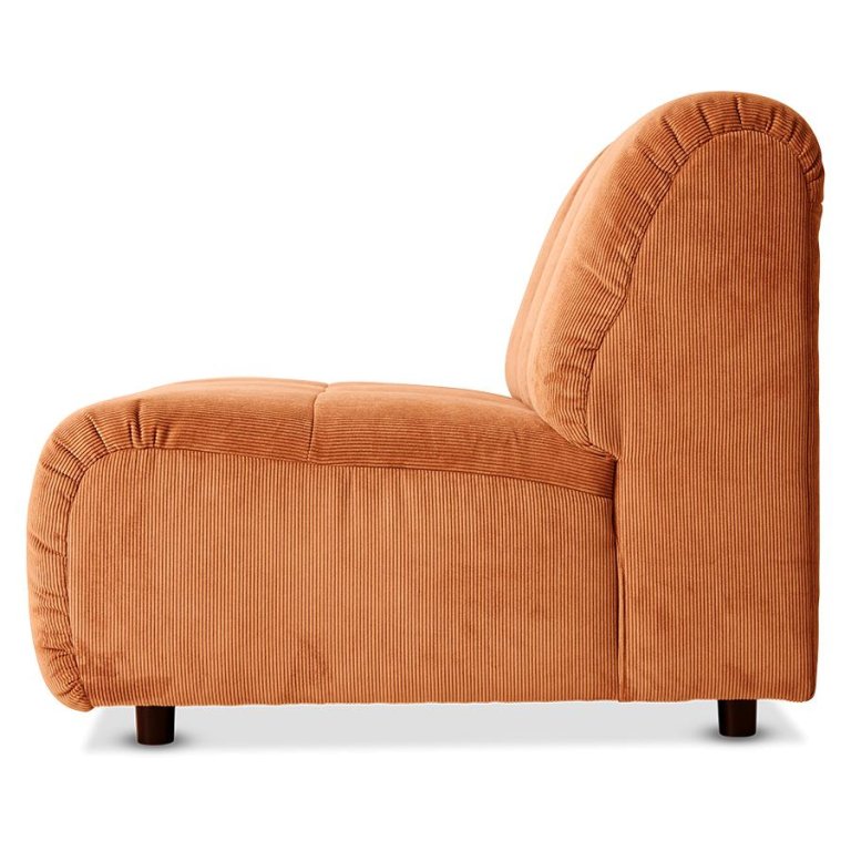 HKliving Wave bank element midden corduroy rib hay