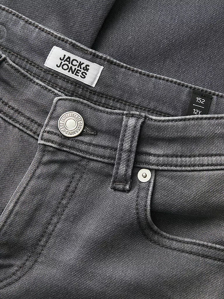 JACK & JONES Jungen Jeans Slim Fit JJIGLENN grau