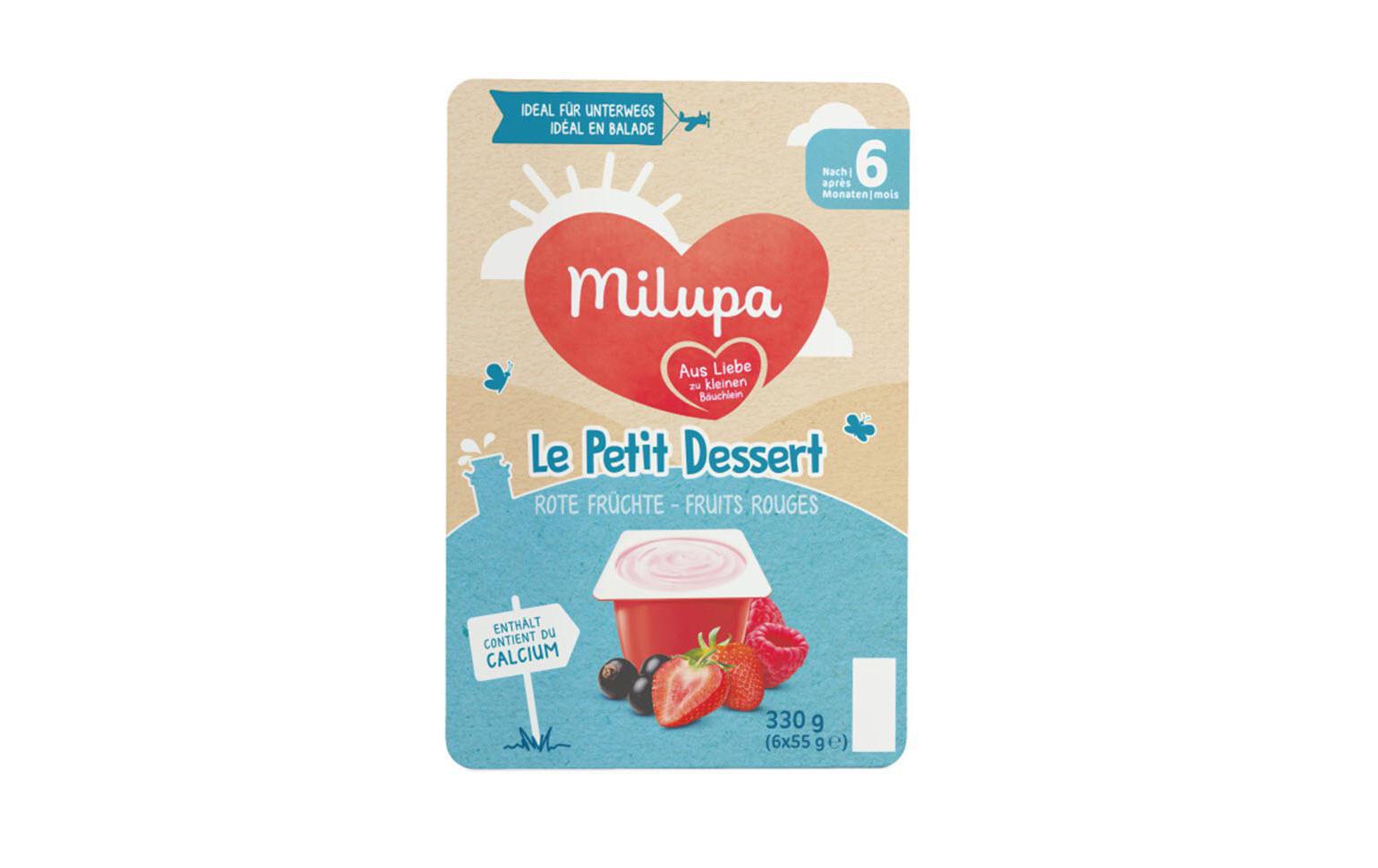 Dessert Rote Früchte 6 x 55 gMilchdessert für die ganz kleinen