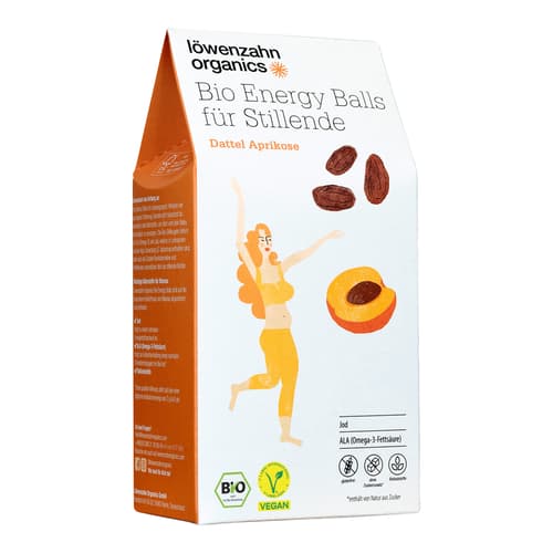 Löwenzahn Organics Bio Energy Balls für Stillende Dattel Aprikose