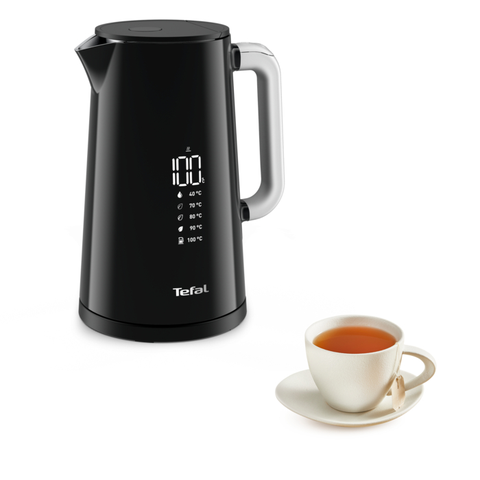 Bouilloire SMART'N LIGHT noire, écran numérique, 1,7L , 5 températures