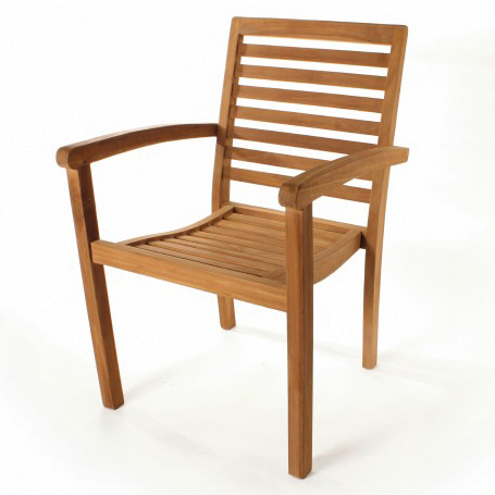 Stuhl 'Olofsson' aus Teakholz, stapelbar, L 60 cm, B 53 cm, H 90 cm günstig bestellen