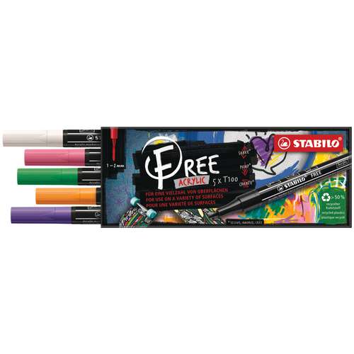 STABILO® FREE Acrylic Acrylmarker Sets