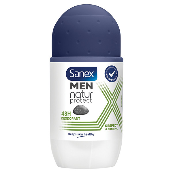 Déodorant bille Sanex Natur Protect Homme peaux normales, le flacon de 50 ml