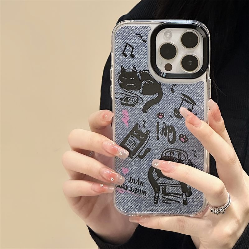likamika - Cat Phone Case - iPhone 15 Pro Max / 15 Pro / 15 Plus / 15 / 14 Pro Max / 14 Pro / 14 Plus / 14 / 13 Pro Max / 13 Pro / 13 / 13 mini
