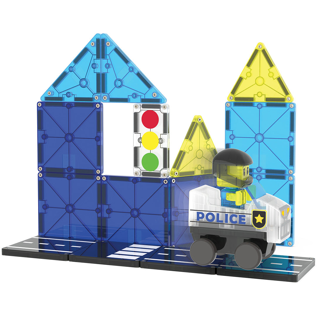 magna-tiles magnetische tegels police patrol - 20st