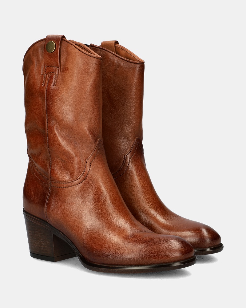 Nelson Cowboylaarzen  - cognac