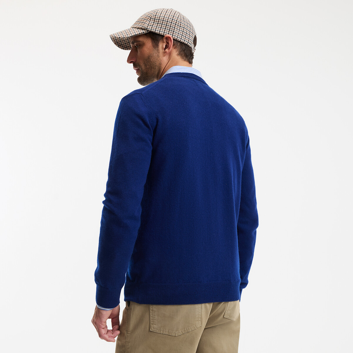 COLEÇÕES LA REDOUTE<br>Trui met ronde hals em kasjmier, fabricado na Europa