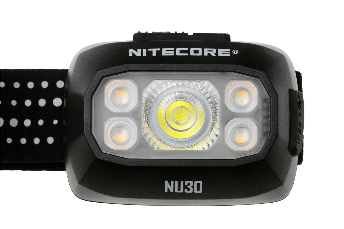 Nitecore NU30 oplaadbare hoofdlamp, zwart