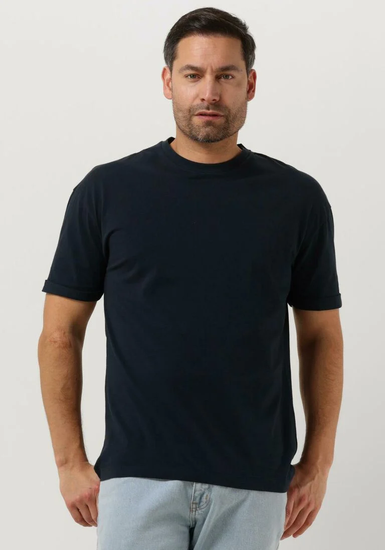 DRYKORN donkerblauwe drykorn t-shirt thilo 520003