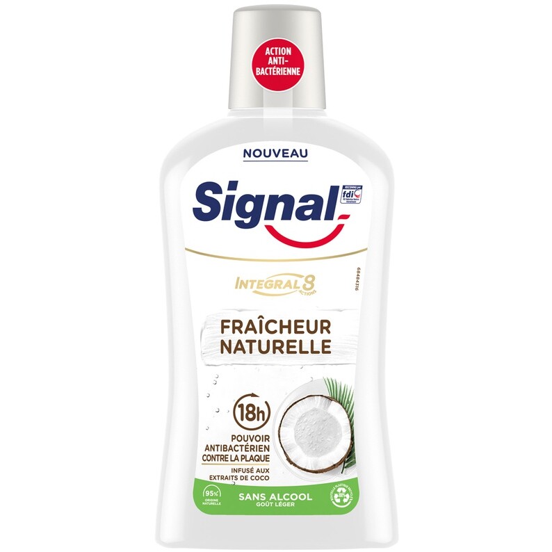 Bains de bouche fraîcheur naturelle - Coco - Integral 8 - 3 x 500 ml