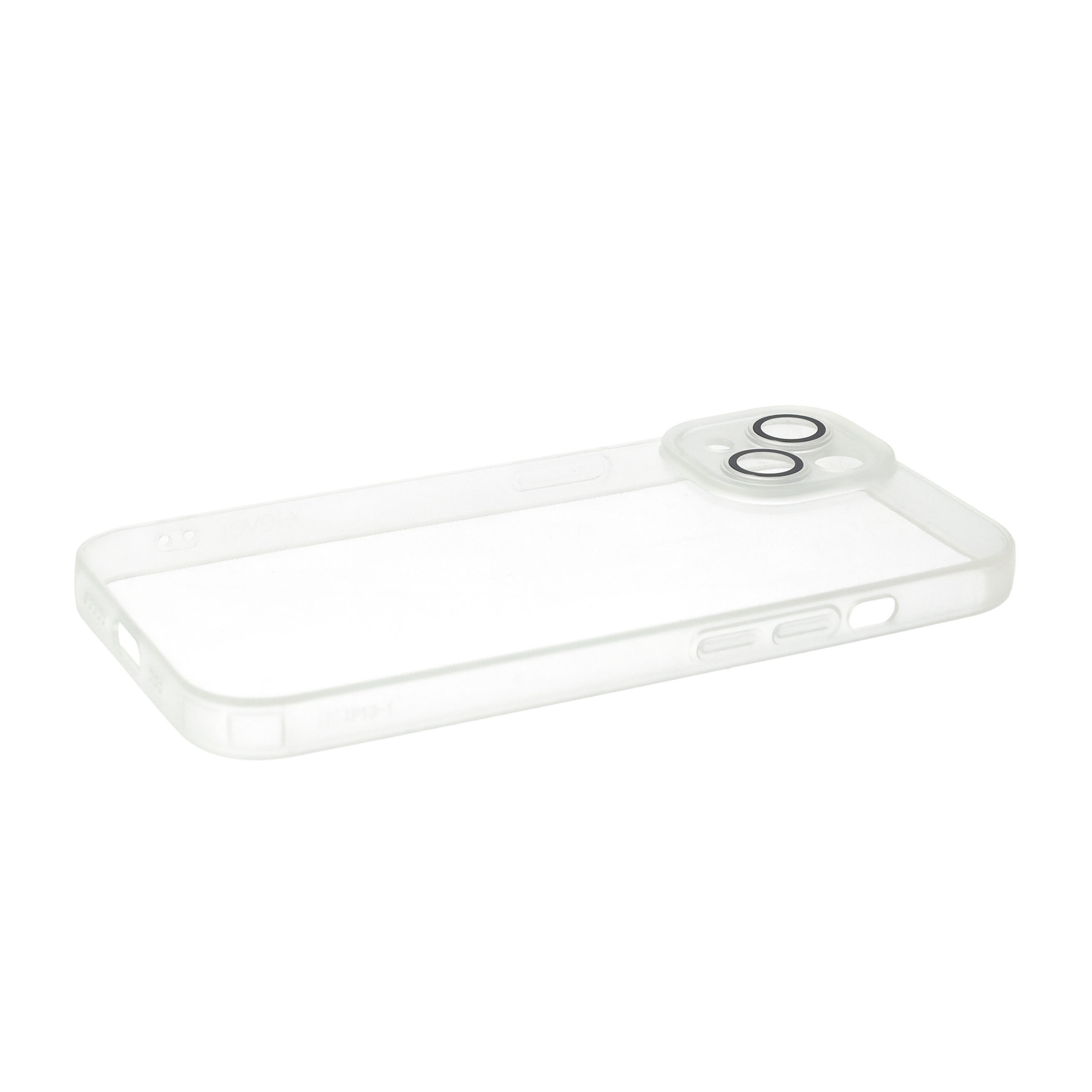iPhone 13 Gummi Hülle Air Cushion Fallschutz mit Kameraglasschutz - Transparent