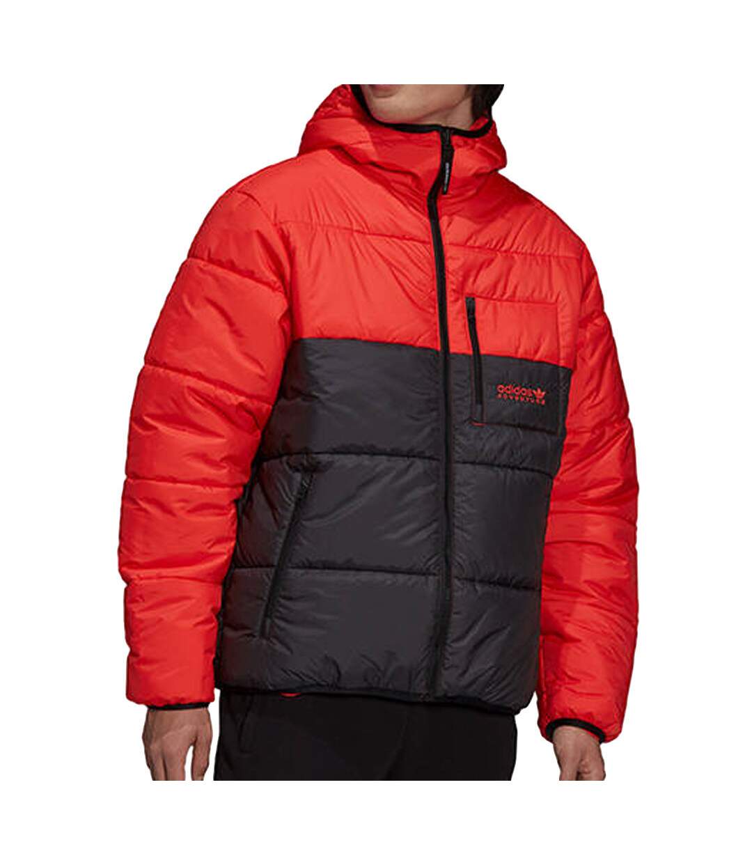 Doudoune Rouge/Noir Homme Adidas Puffer