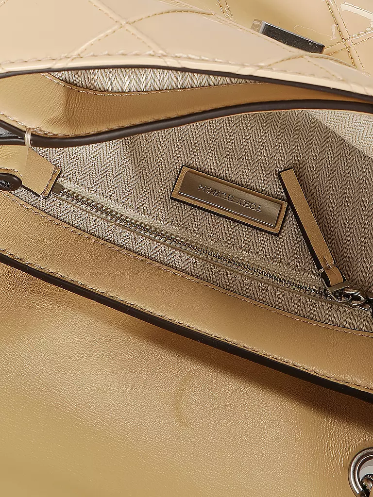 TORY BURCH Ledertasche - Umhängetasche FLEMING Small creme