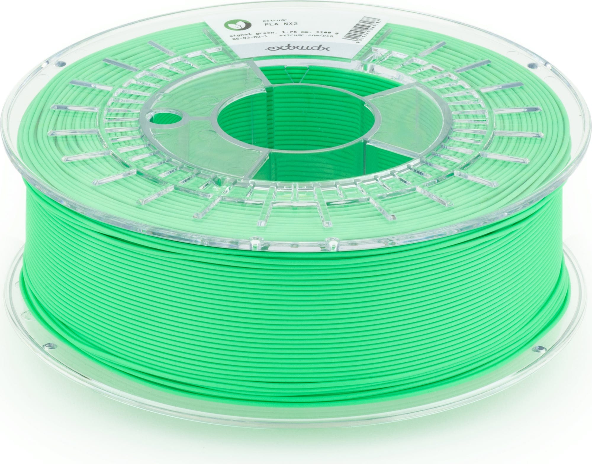 Extrudr  PLA NX2 Matt Signal Grün, 1,75 mm / 1000 g    Next Evolution PLA in Signal Grün