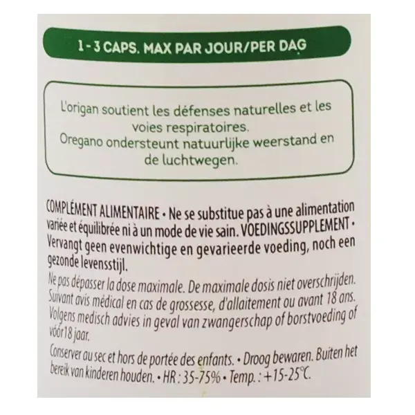 Be-Life Orégano Orgânico 60 cápsulas