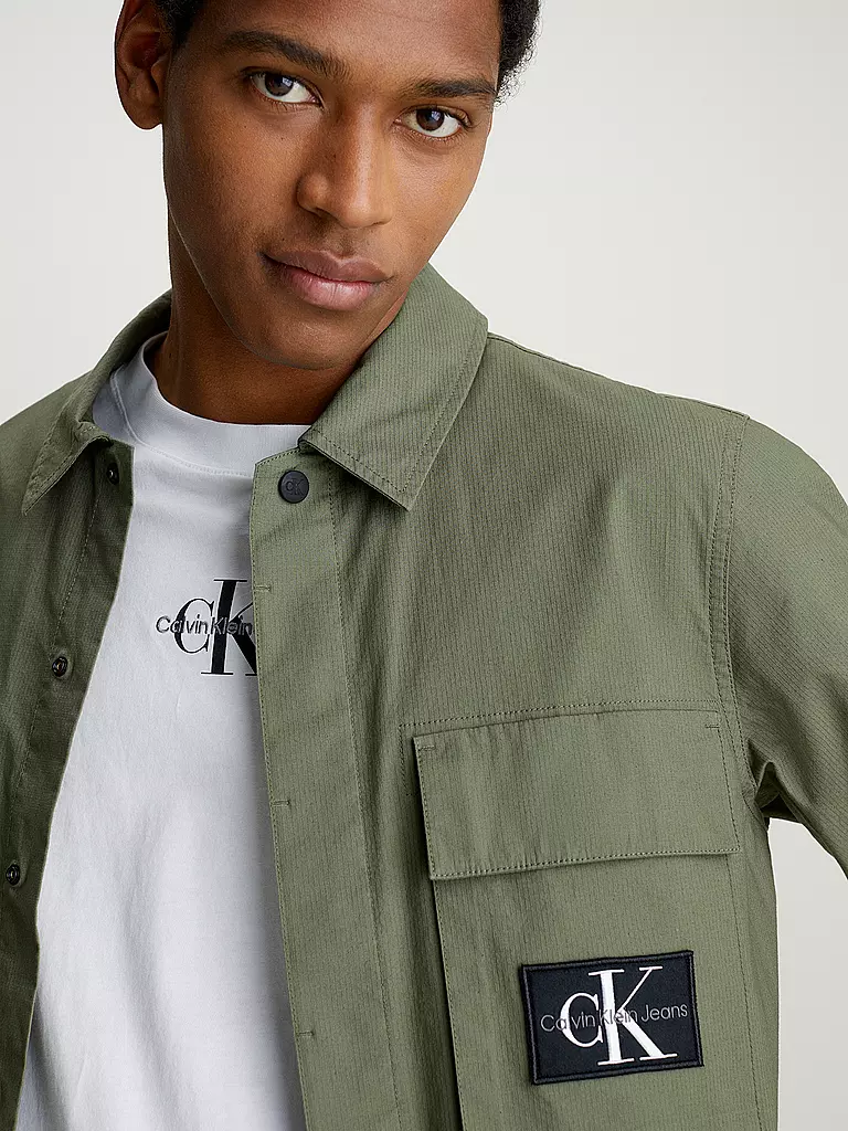 CALVIN KLEIN JEANS Overshirt UTILITY olive