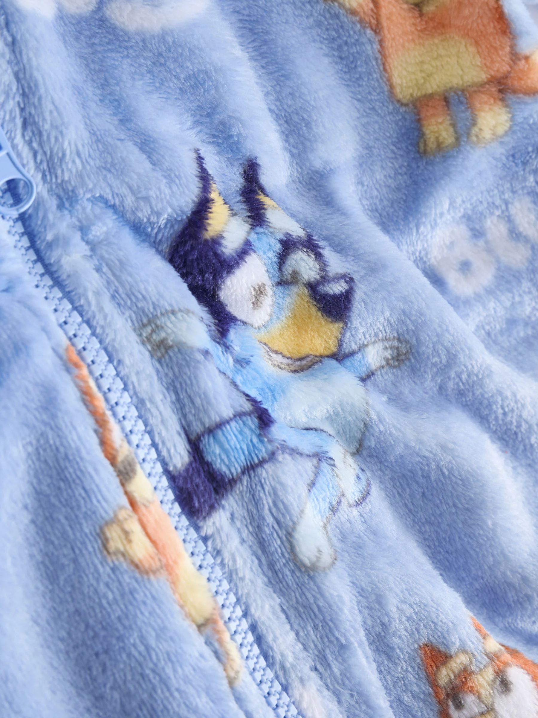 Blauw - Fleece onesie (2-10 jr)