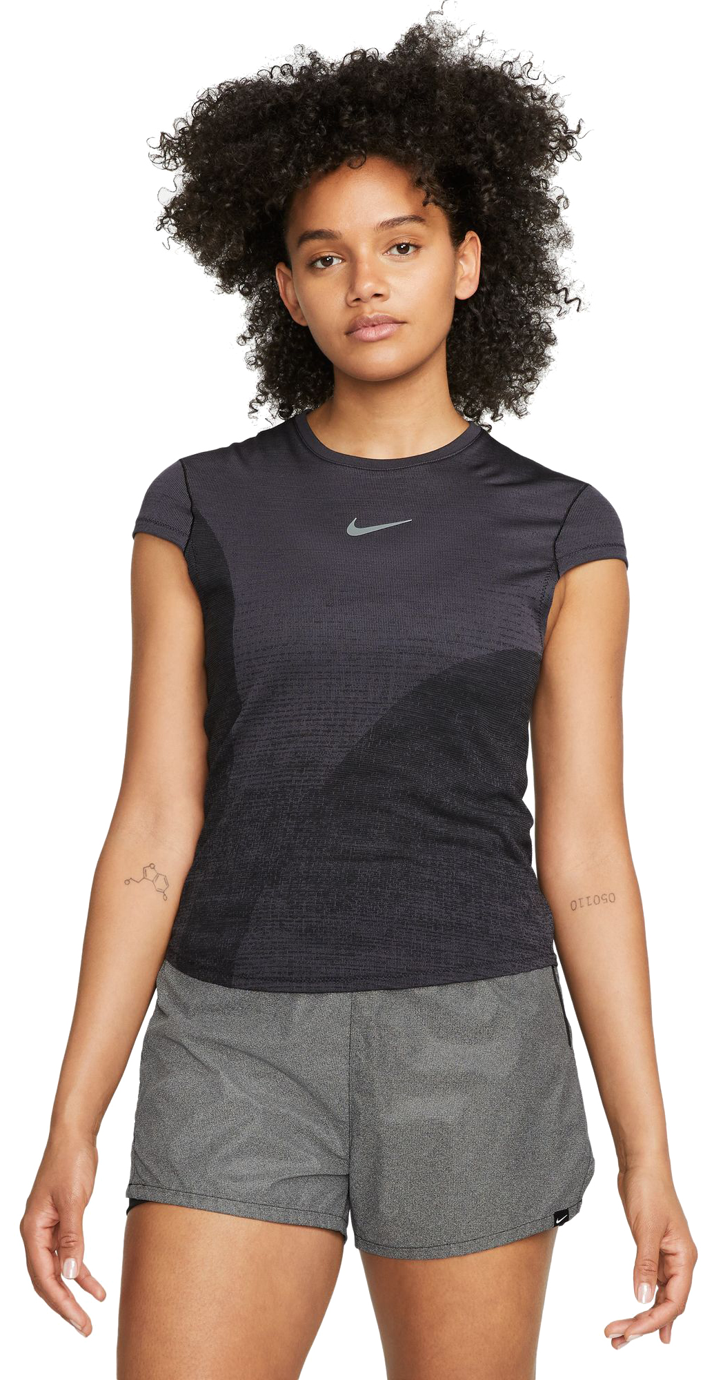 Dri-FIT Run Division Running Tee Dame 015/Black/Grey/Silver/Graphite