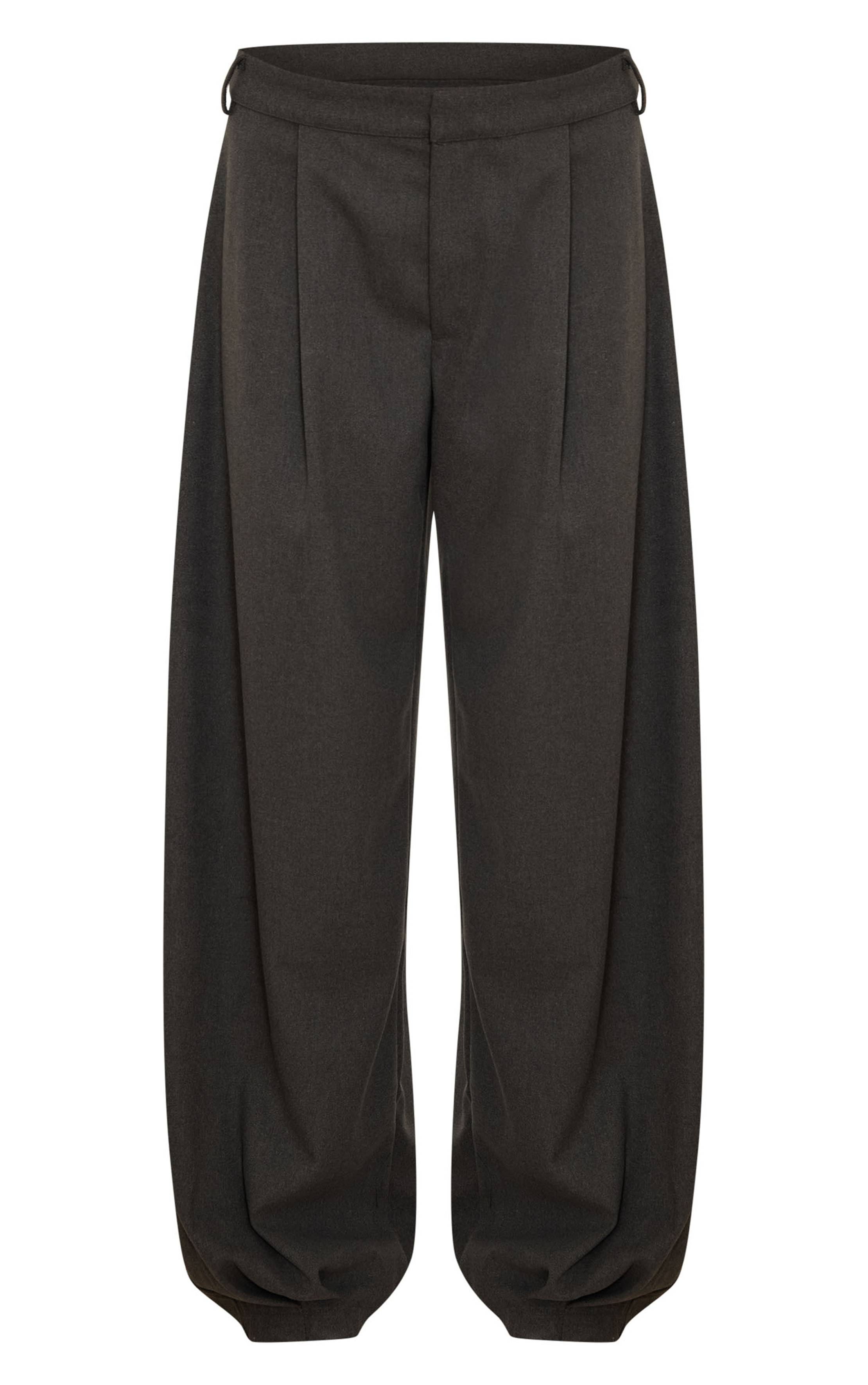 Charbon Pantalon Ballon Tissé Brossé