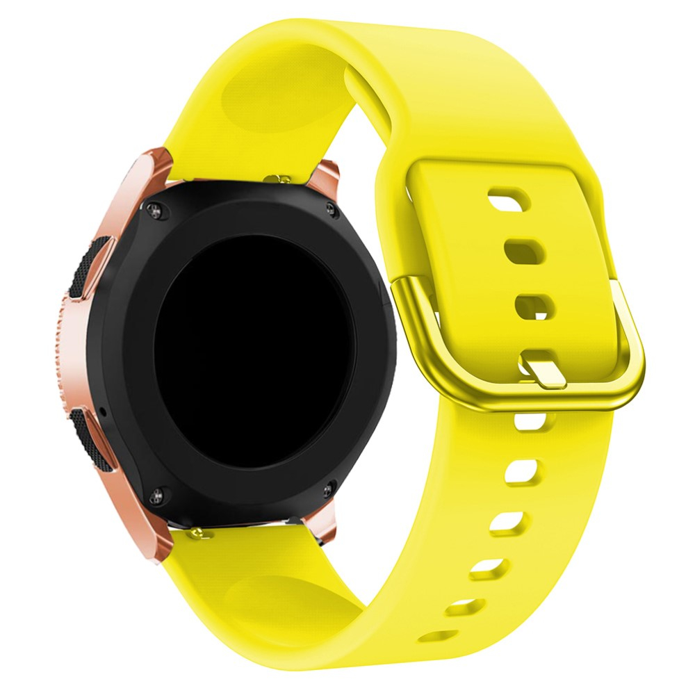 Samsung Galaxy Watch 4 (40mm) Silikon Sport Armband mit Dornschliesse (Gelenkumfang: 160-210mm) - Gelb