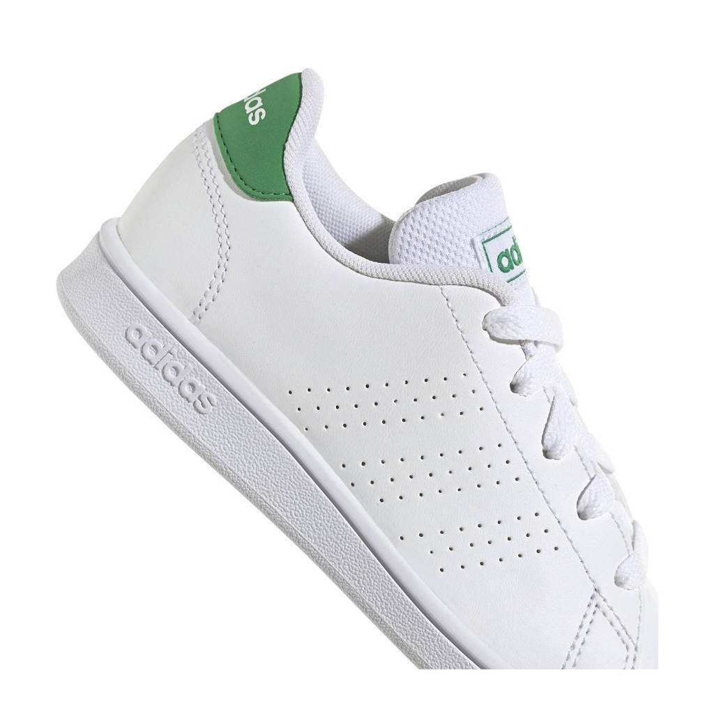 adidas Advantagesneakers wit/groen