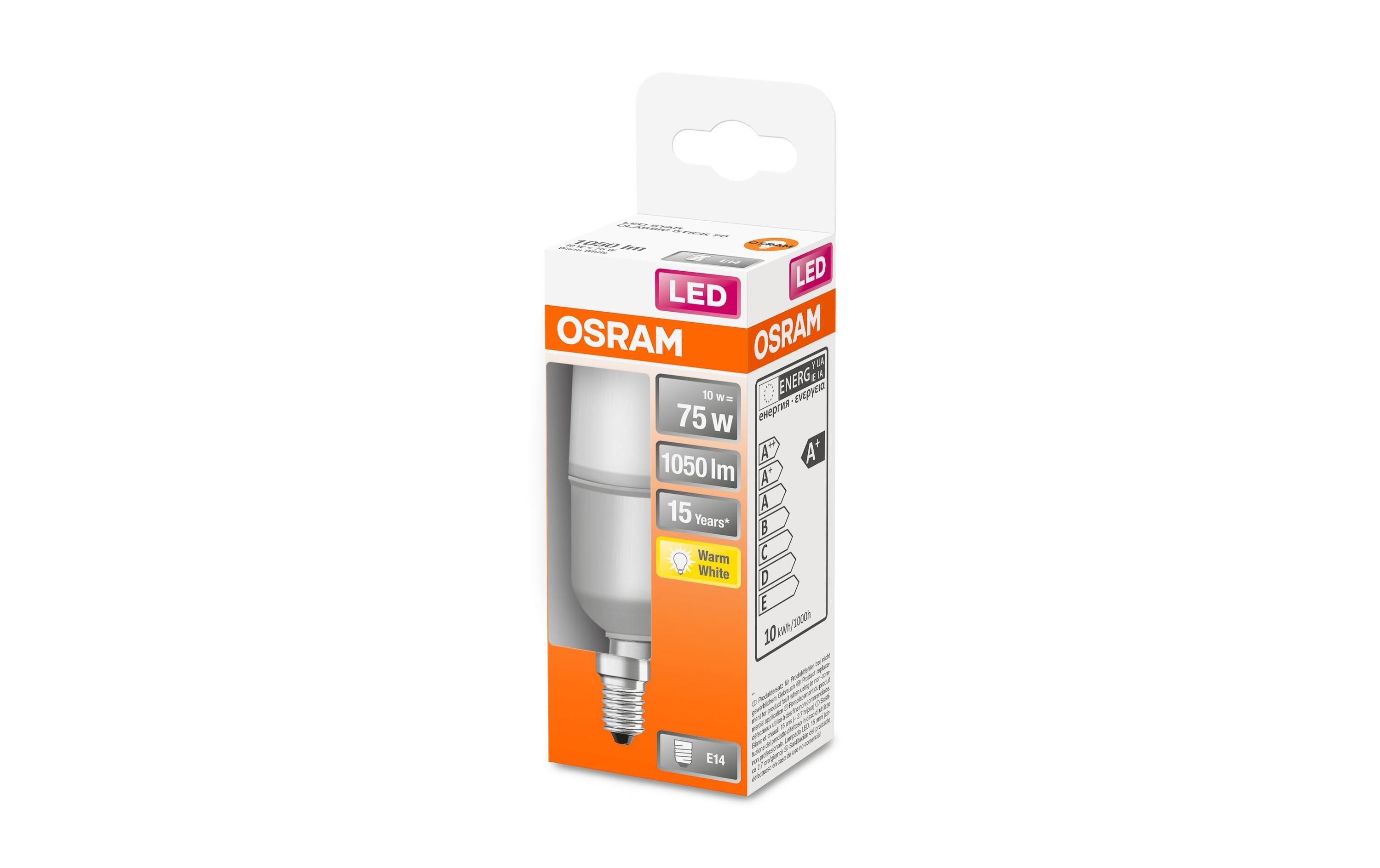 Lampe Star CL Stick, 10W, E14 WarmweissLED-Lampe