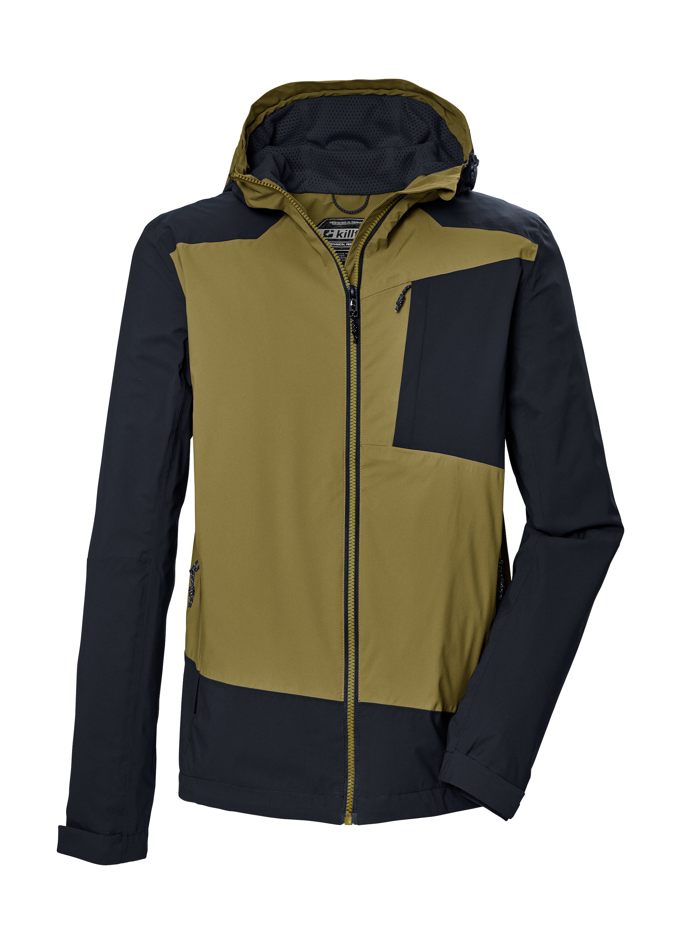 Killtec Funktionsjacke »KOS 85 MN JCKT« Wasserdichte, atmungsaktive Herrenjacke im Colourblock-Design