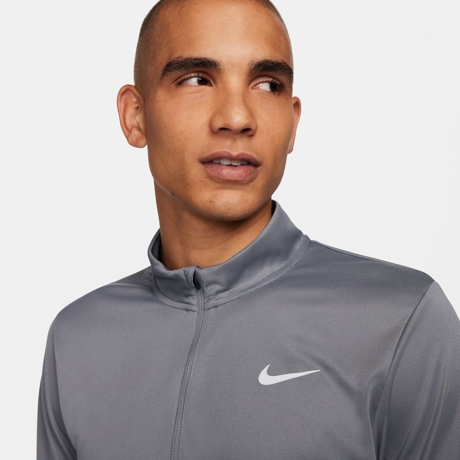 Nike Haut Running Dri-FIT Pacer HZ - Gris/Argenté