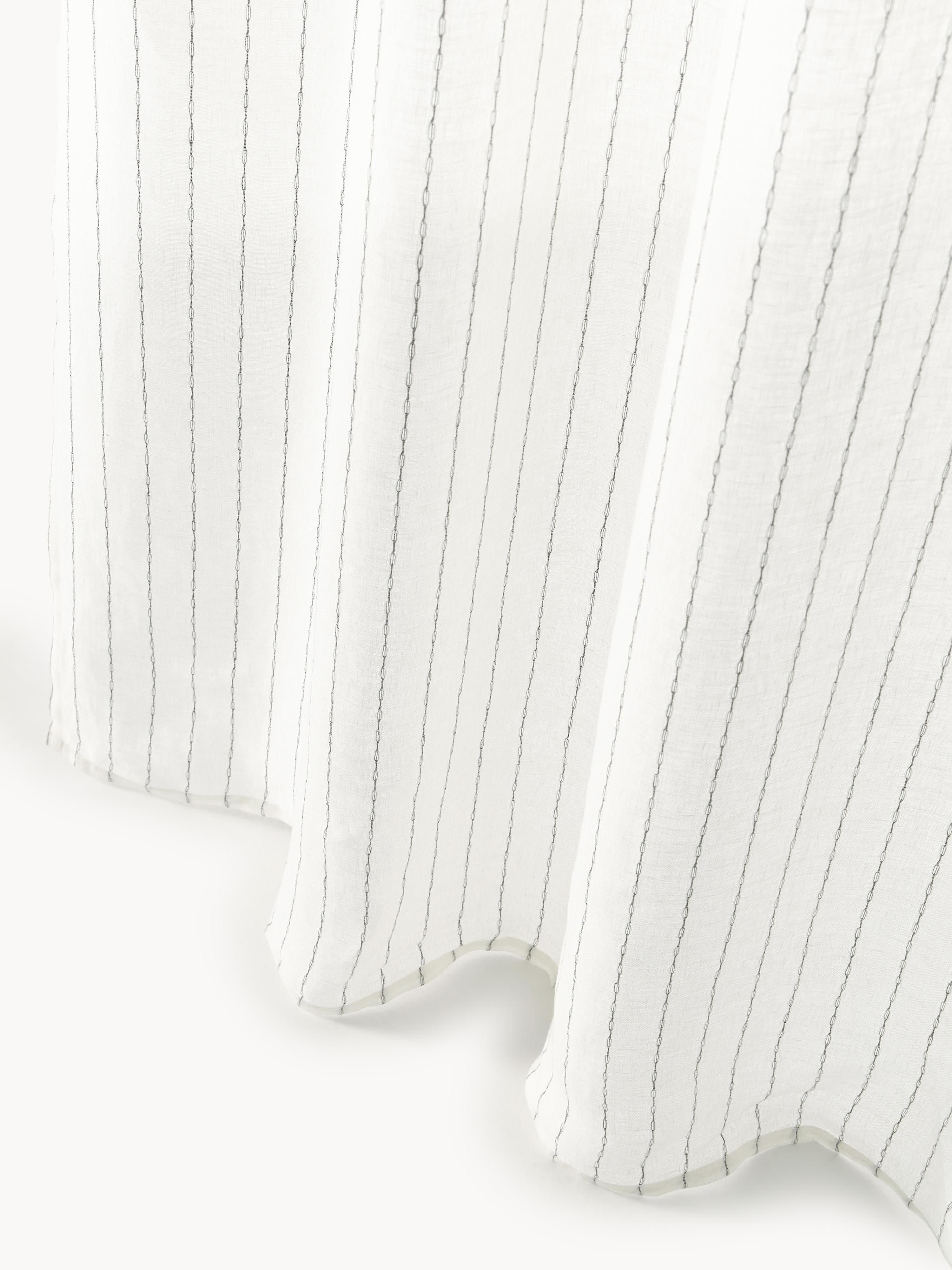 Transparante multi-band gordijnen Birch, 2-delig, B 130 cm