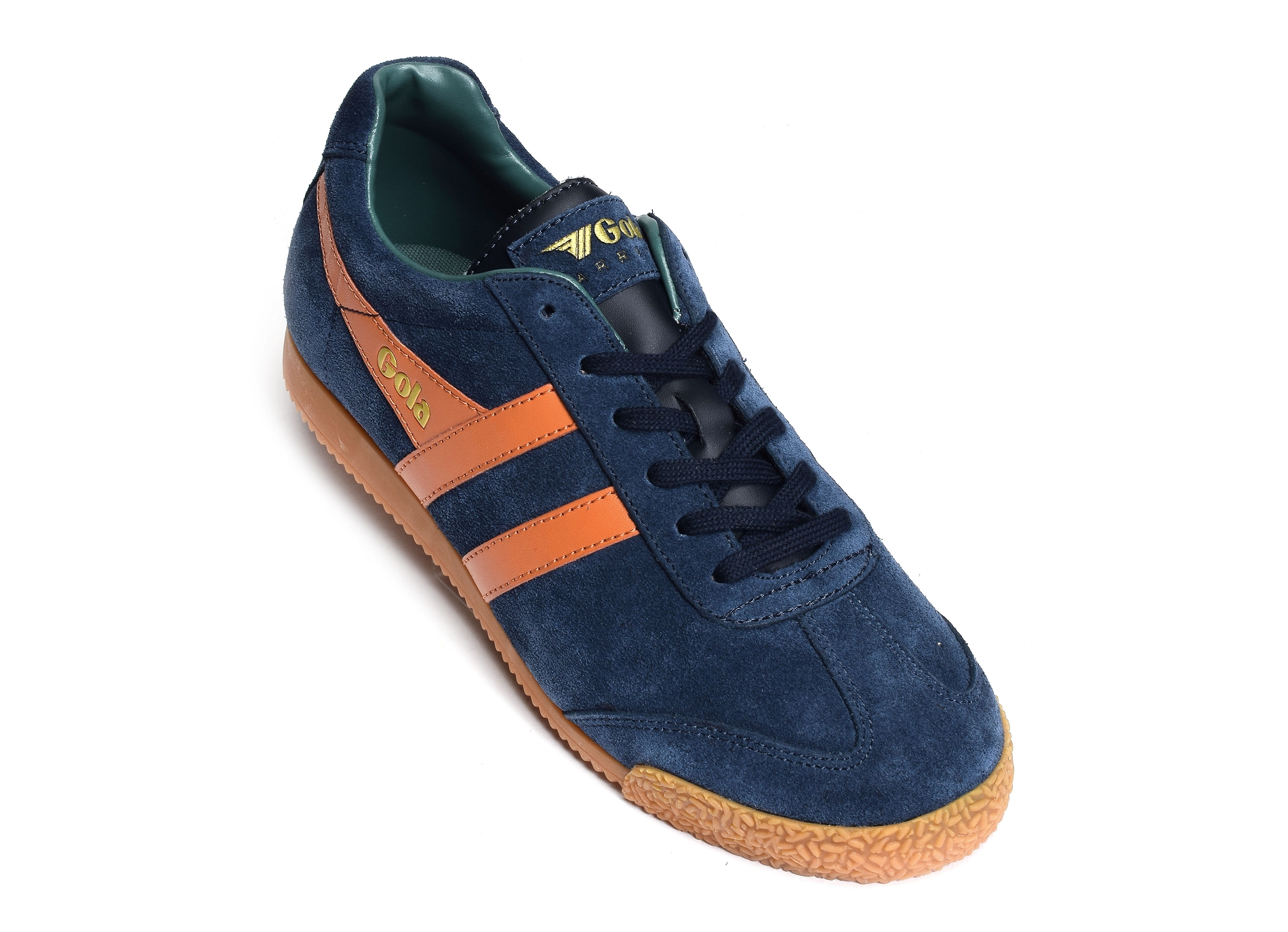 Harrier suede trainers marine orange