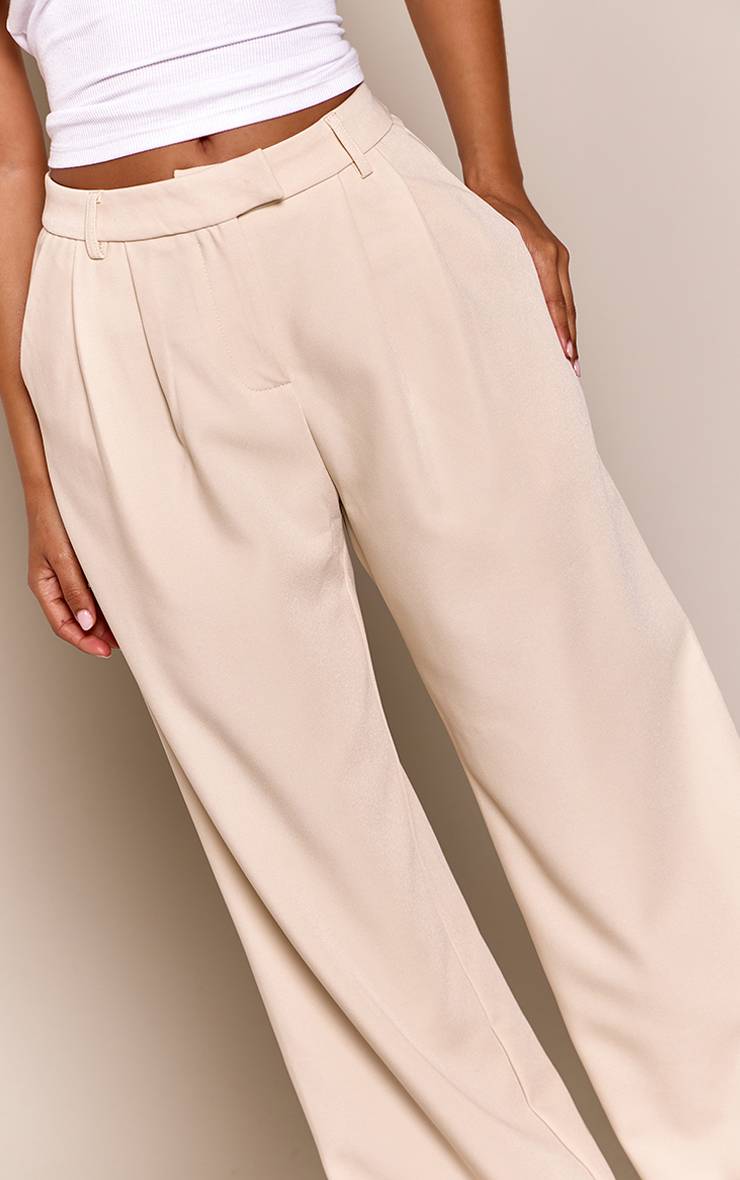 Gris Pierre Pantalon Tailleur Large Petite Taille
