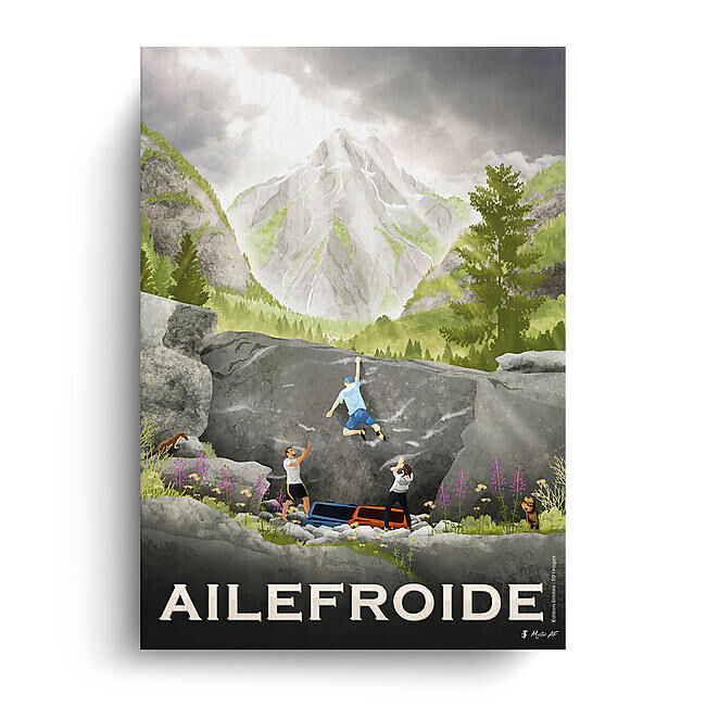 AILEFROIDE BLOC AFFICHE A4 VIN