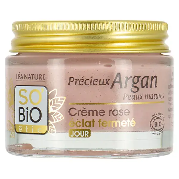 So'Bio Étic Precious Argan Cream Rose Radiance Firming Day Organic 50ml