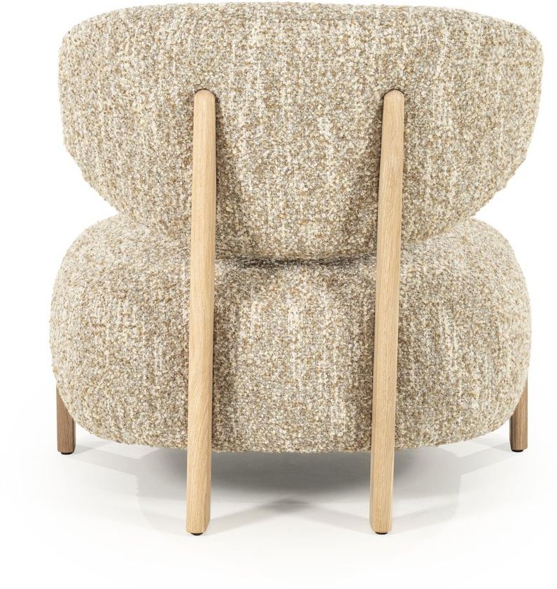 Fauteuil Reza Naturel, Beige van Eleonora