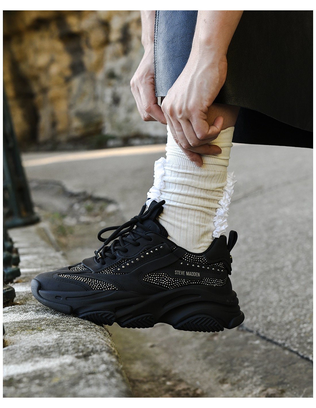 steve madden Baskets de ville femme possesionr sneaker black