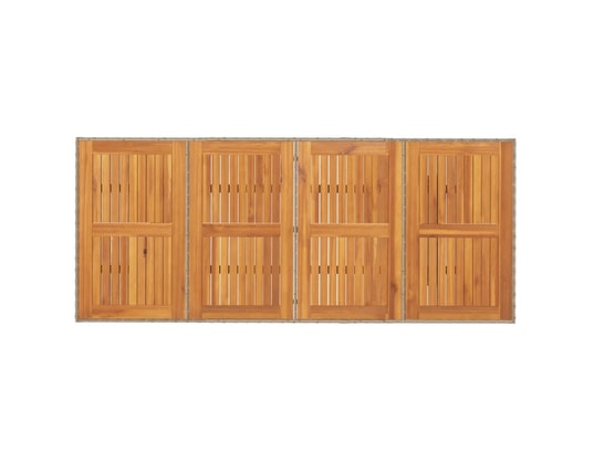 VIDAXL - Table de jardin avec dessus en bois d'acacia beige 190x80x7...