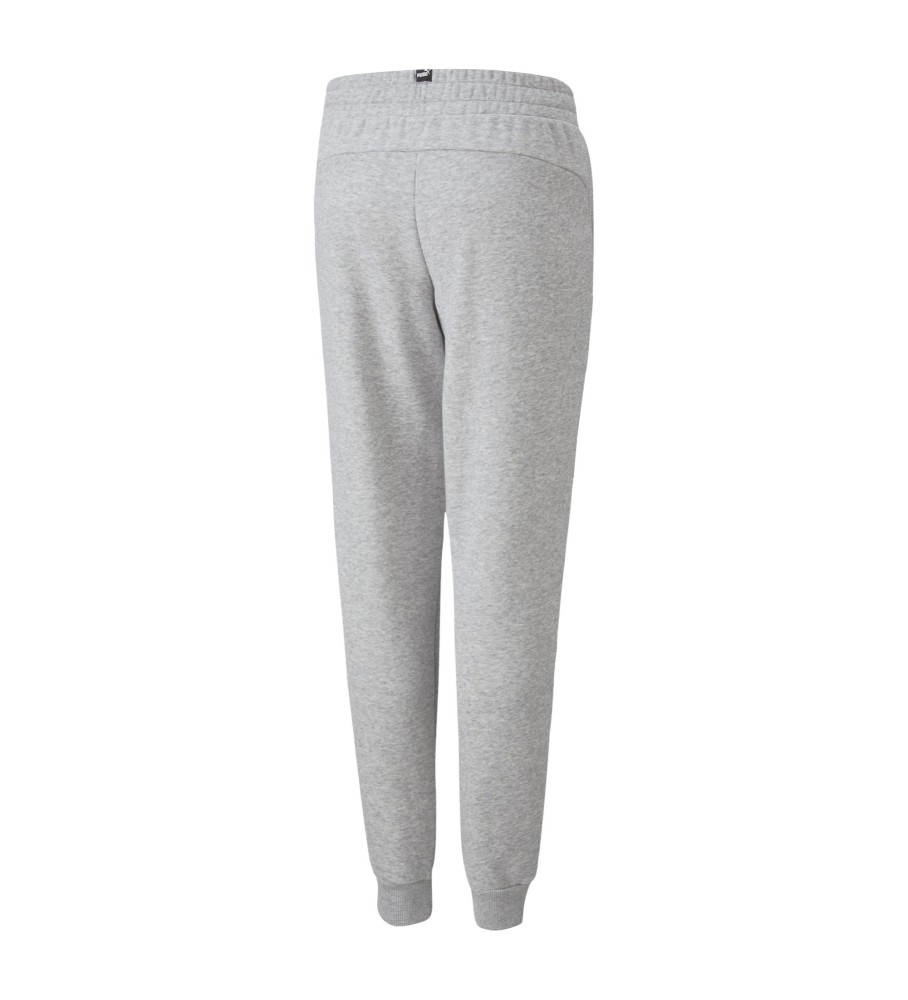 Calça Puma Essentials+ com logo bicolor cinza