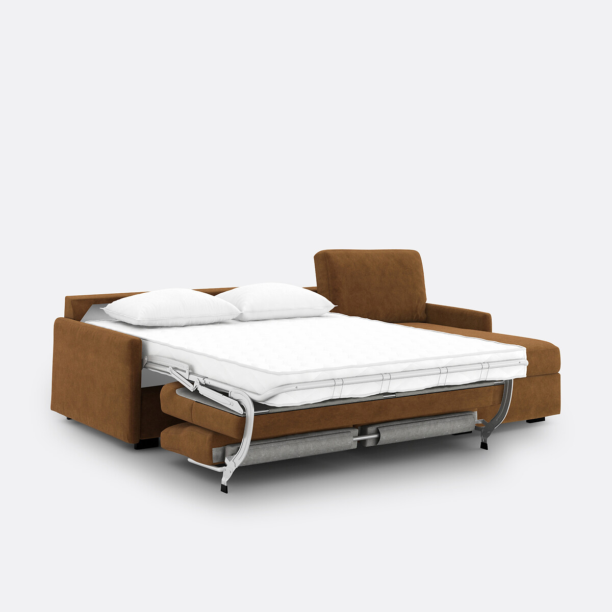 LA REDOUTE INTERIEURS<br>Sofá-cama de canto em veludo, espuma Marta