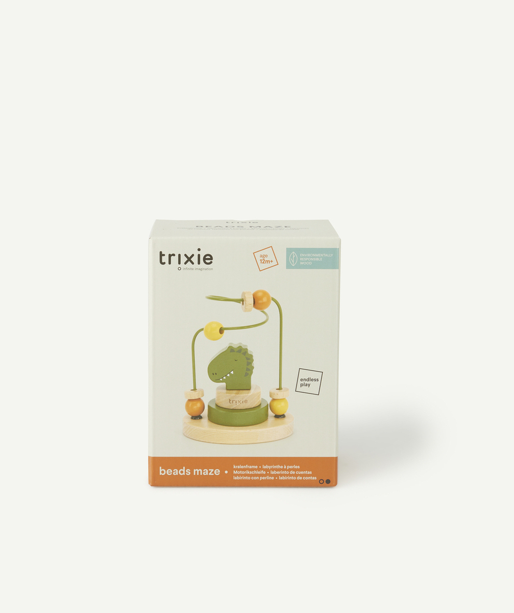 TRIXIELABYRINTHE AVEC PERLES EN BOIS MONSIEUR DINO