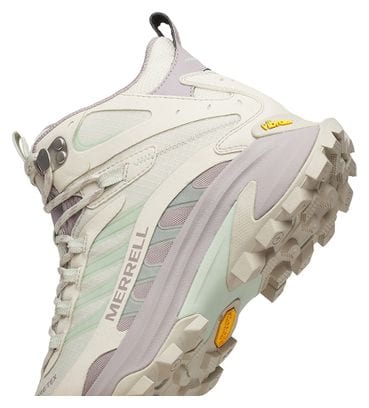 Chaussures de Randonnée Merrell Moab Speed 2 Mid Gore-Tex Beige/Violet Femme