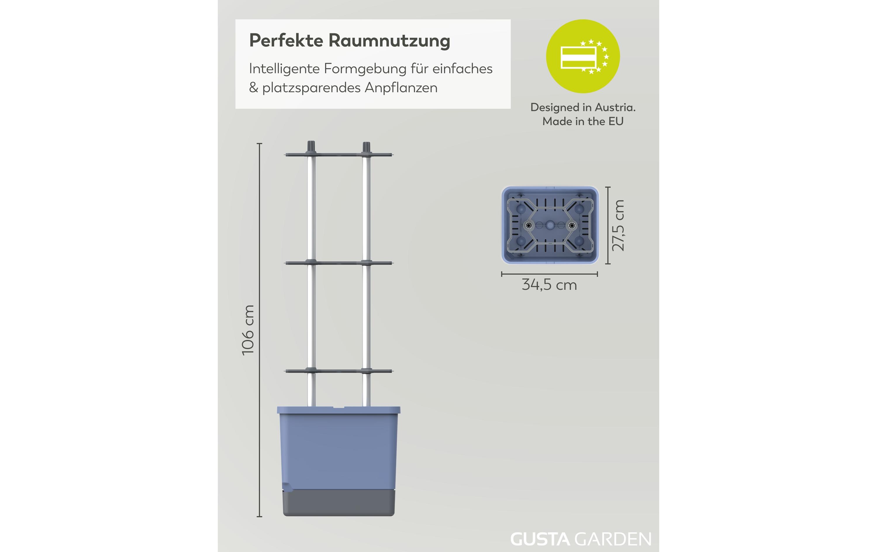 Aufzuchttöpfe Charly Chili XL BlauChilitopf mit Rankhilfe
